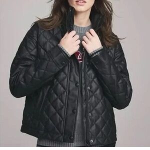 Alp N Rock Milano Prima Loft faux leather jacket black size medium NWT